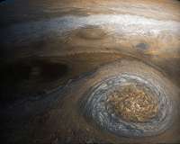 Jovian storm looms large in the Jupiter's High North