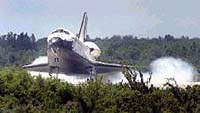 Discovery Returns To Earth After Excellent Mission