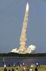 Atlantis blasts off on a mission to international space station