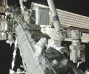 Astronauts make third space foray to fix ISS cooling pump