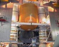 Shuttle Endeavour readied for a space trip