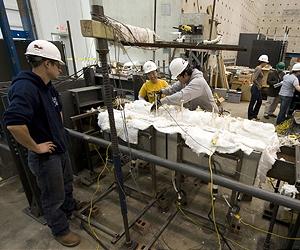 Engineers Test Effects Of Fire On Steel Structures
