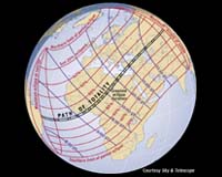 An Eclipse Of The Sun For Europe, Africa, And Asia