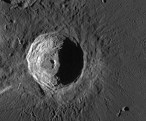 Unusual minerals in moon craters may have been delivered from space