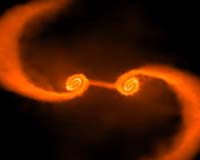 Supercomputers Reproduce Fluid Motions Of Galactic Cosmic Duet