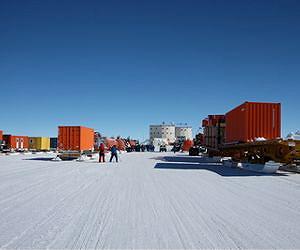 Summer has arrived at frozen Antarctic runway