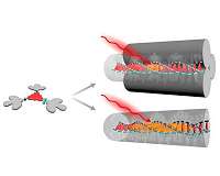 Transporting energy through a single molecular nanowire