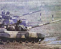 India rolls out locally-built Russian tanks