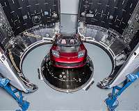 Tesla in space could carry bacteria from Earth