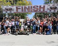 Mars Test Rover Joins Runners at Finish Line