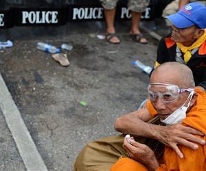 Bangkok street protest fizzles out