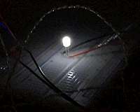 Device generates light from the cold night sky