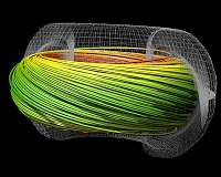 New turbulent transport modeling shows multiscale fluctuations in heated plasma