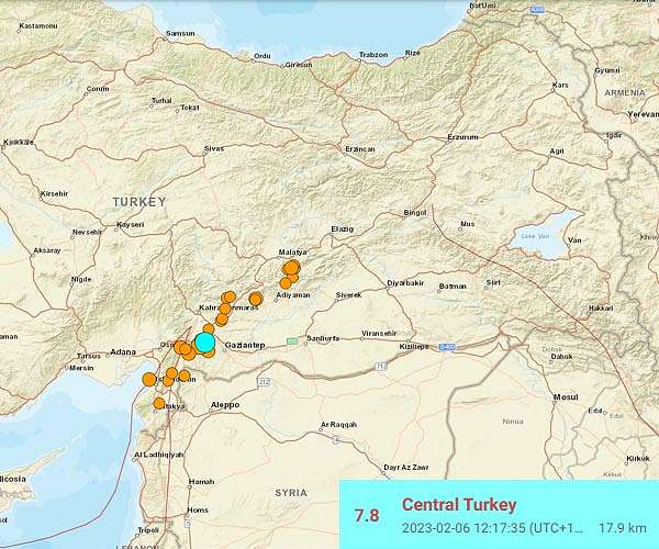 Earthquake kills more than 4,300 in Turkey, Syria