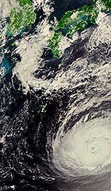 Typhoon Kirogi Makes Stormy Entry