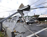 Two dead as powerful typhoon batters Japan