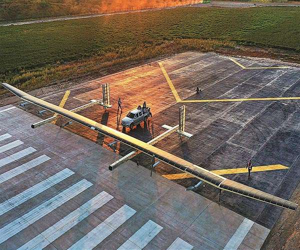 Solar-powered high-altitude drone makes maiden flight