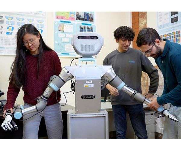 Assistive home robot learns coordinated dual arm tasks by watching people