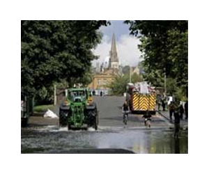 Travel misery as floods hit Britain