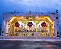 RocketShip delivers Delta IV Heavy boosters at VAFB