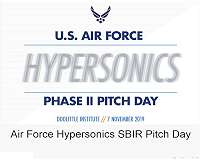 US Air Force hosts hypersonics pitch day