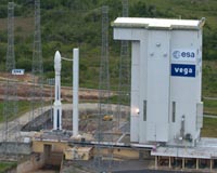 The Vega launcher is complete for next week's Arianespace mission with Gokturk-1