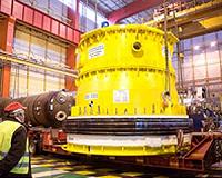 Delivery of Vessel Head to the Tihange 3 Nuclear Reactor in Belgium