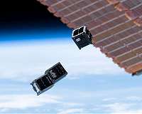 Student-built satellites deployed into orbit from the International Space Station