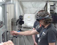 Augmented reality increases maintenance reliability at a space station