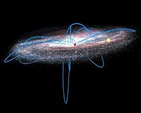 Starry surprise in the bulge: encounter of a halo passerby