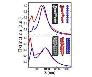 Plasmonic chains act like polymers