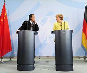 Germany's Merkel, China's Wen open Hanover trade fair
