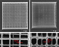 2-Photon Absorbing Molecules Fabricate Polymer Features Just 65 Nanometers Wide