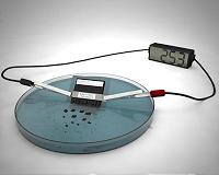A quick-destructing battery to power 'transient' devices