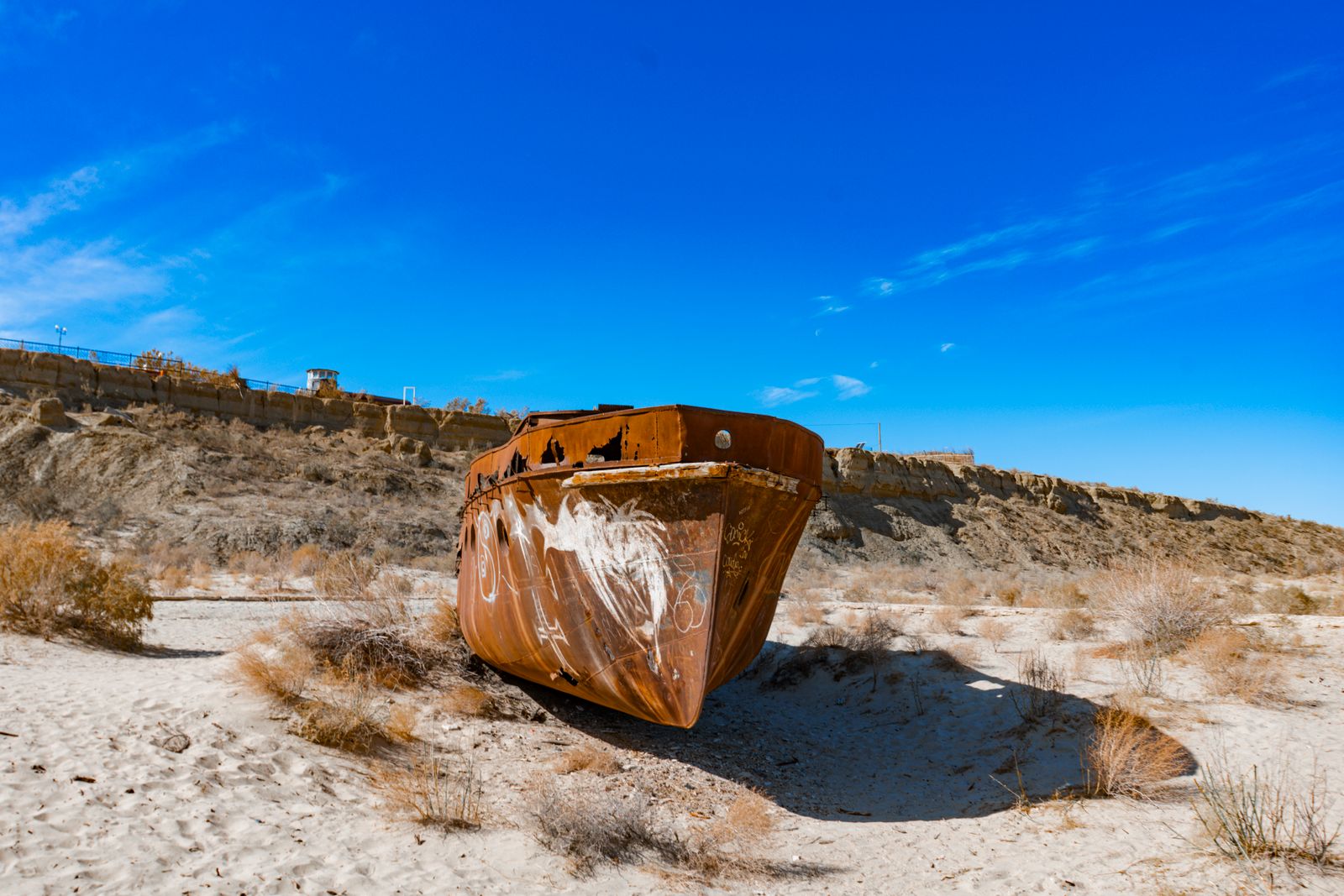 Aral Sea abandoned ships
