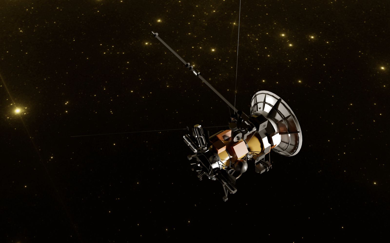 A cruising Mars spacecraft has to manage extreme heat and cold on the same flight